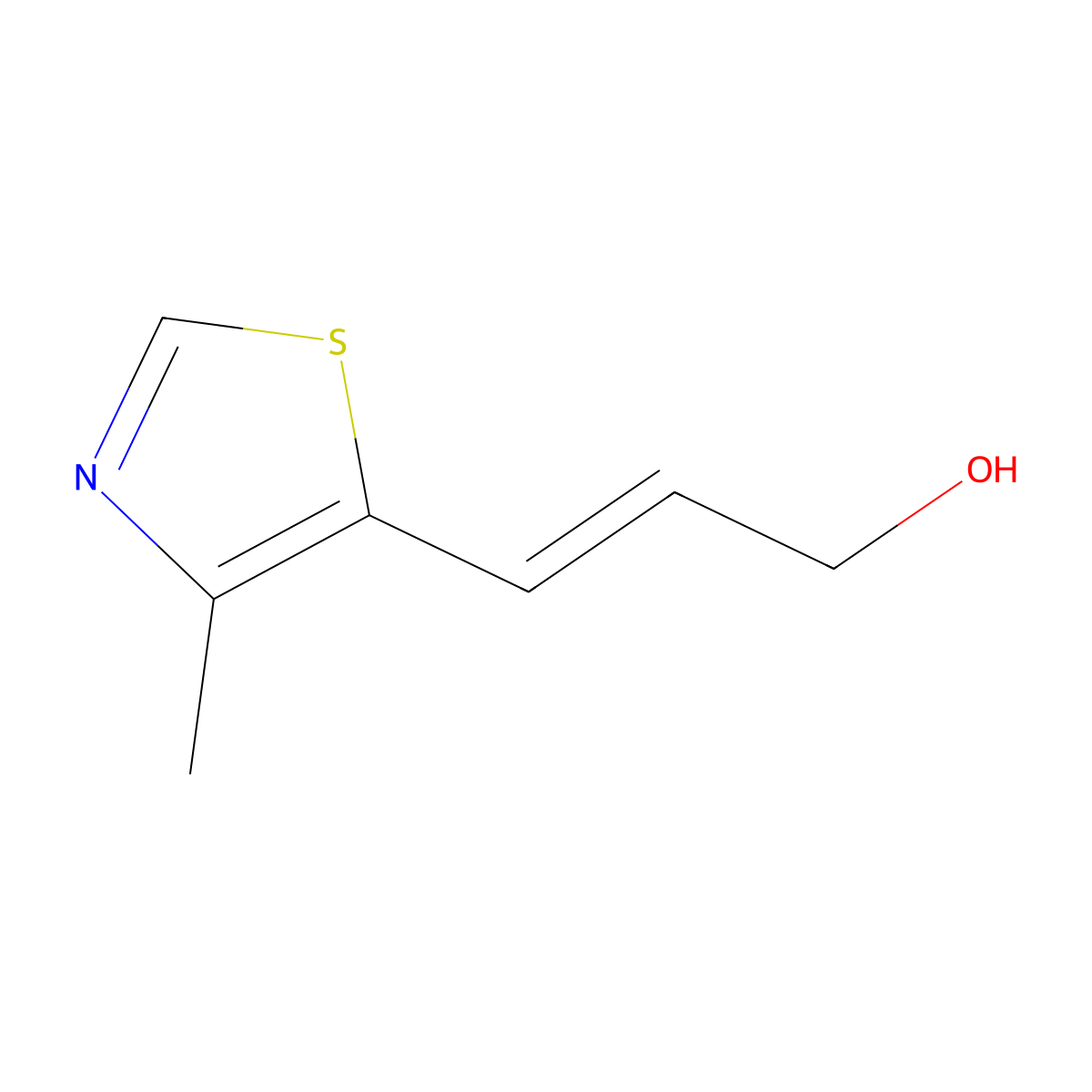 3-(4-Methyl-1,3-thiazol-5-yl)prop-2-en-1-ol molecular structure, CAS 1562244-37-4