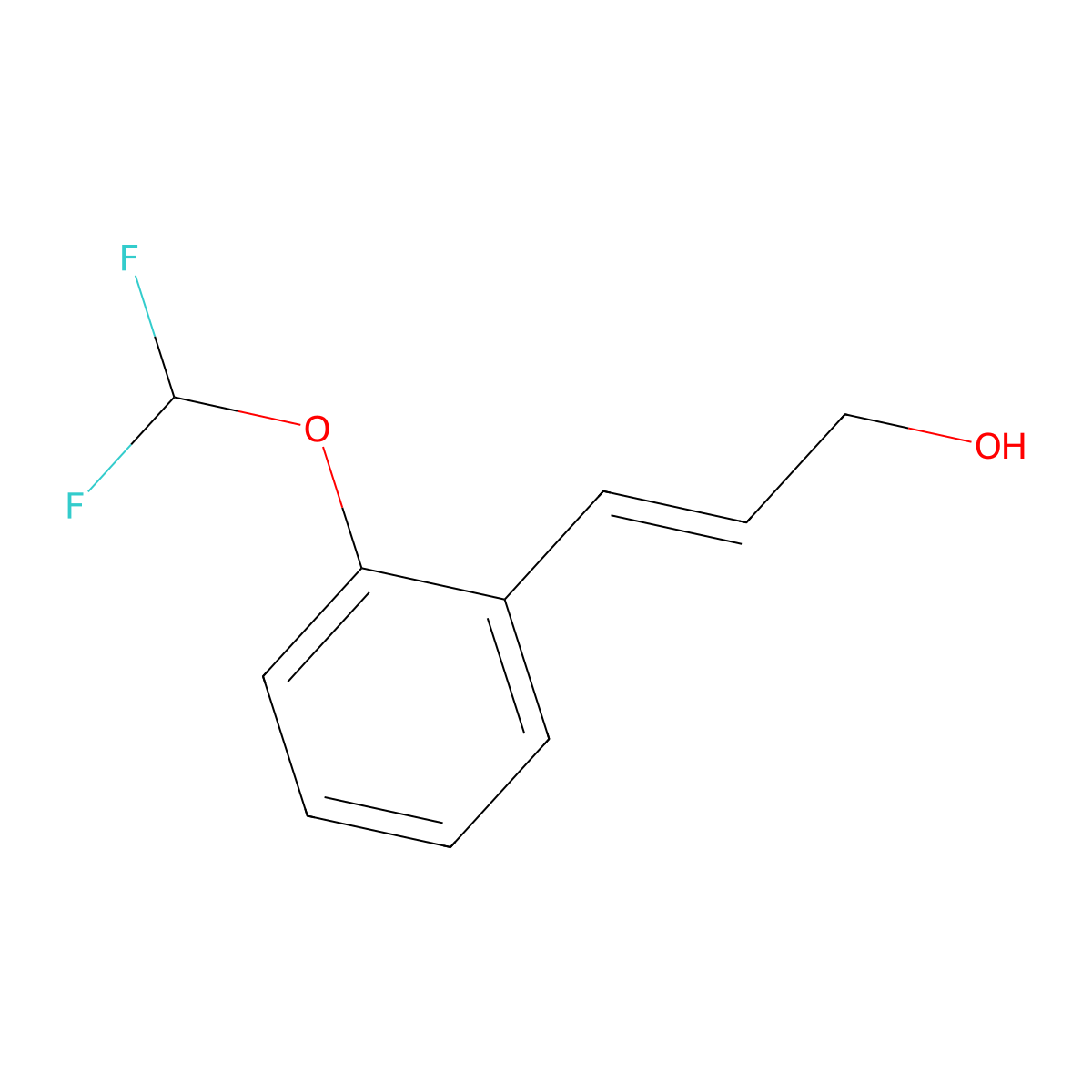 3-[2-(Difluoromethoxy)phenyl]prop-2-en-1-ol molecular structure, CAS 1562279-30-4