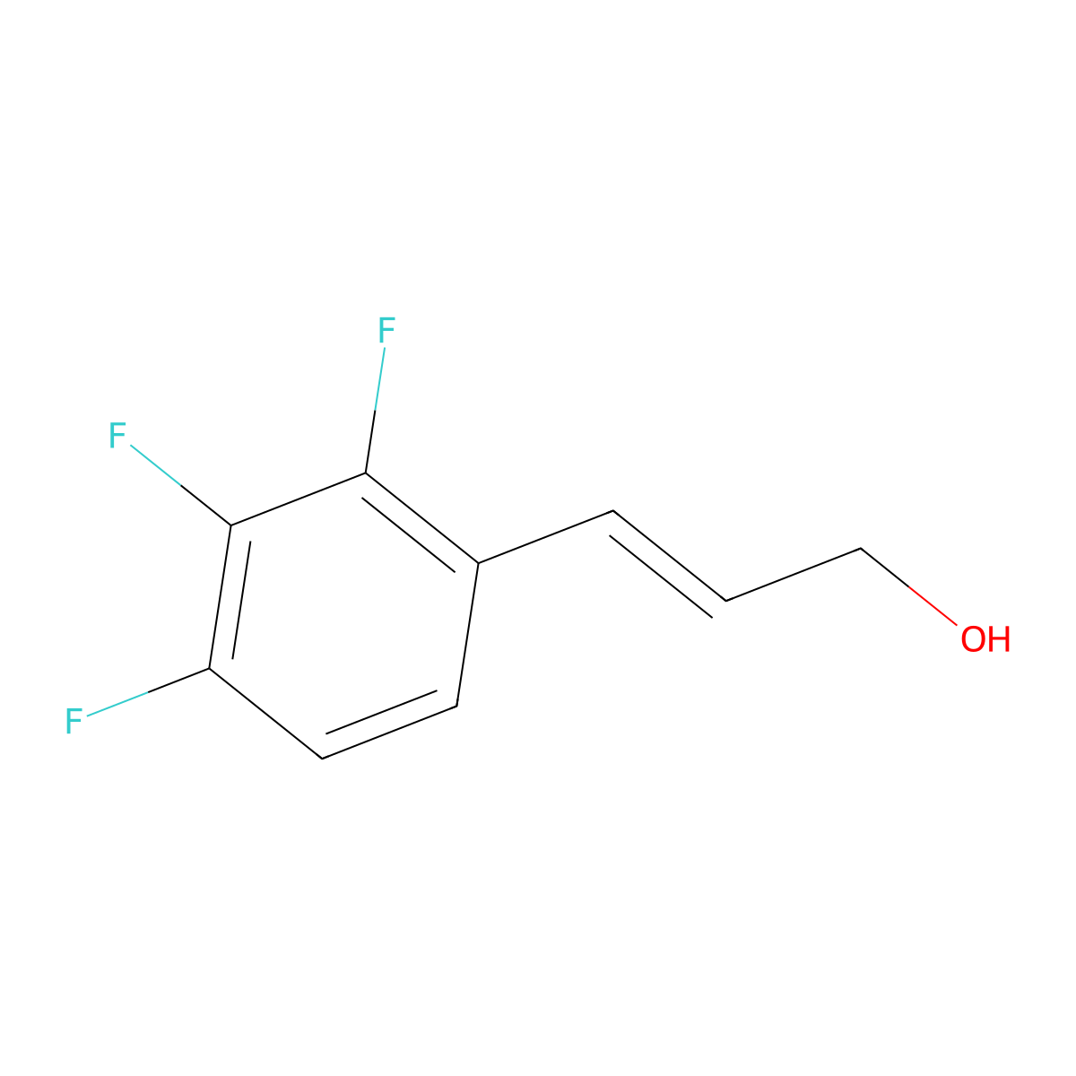 3-(2,3,4-Trifluorophenyl)prop-2-en-1-ol molecular structure, CAS 1562292-94-7
