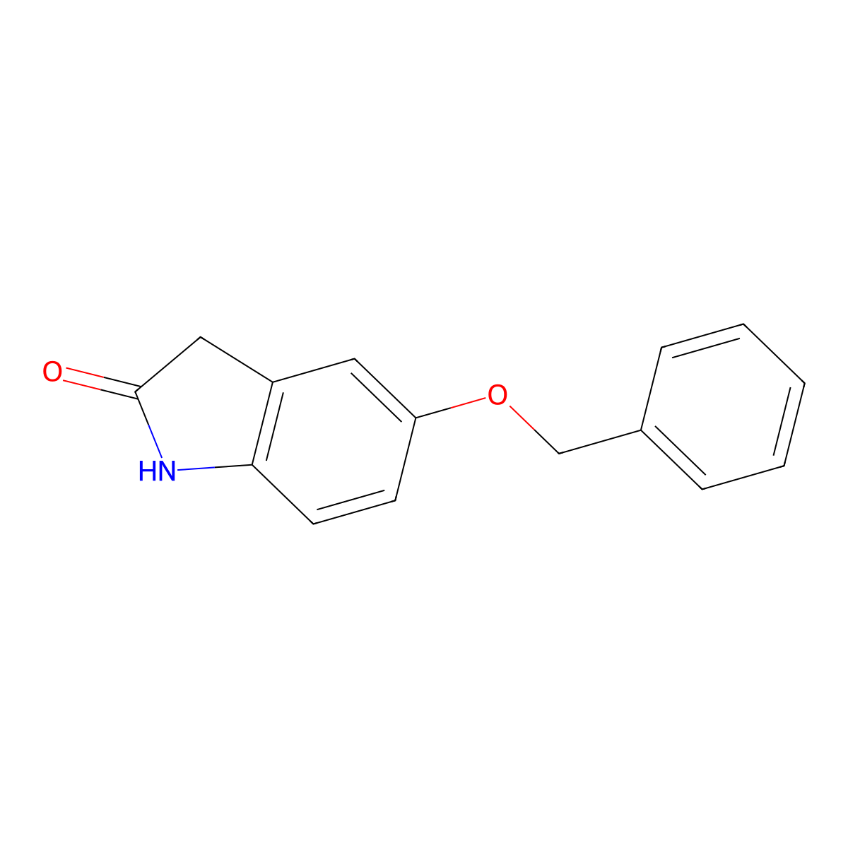 5-(Benzyloxy)indolin-2-one molecular structure, CAS 156232-24-5