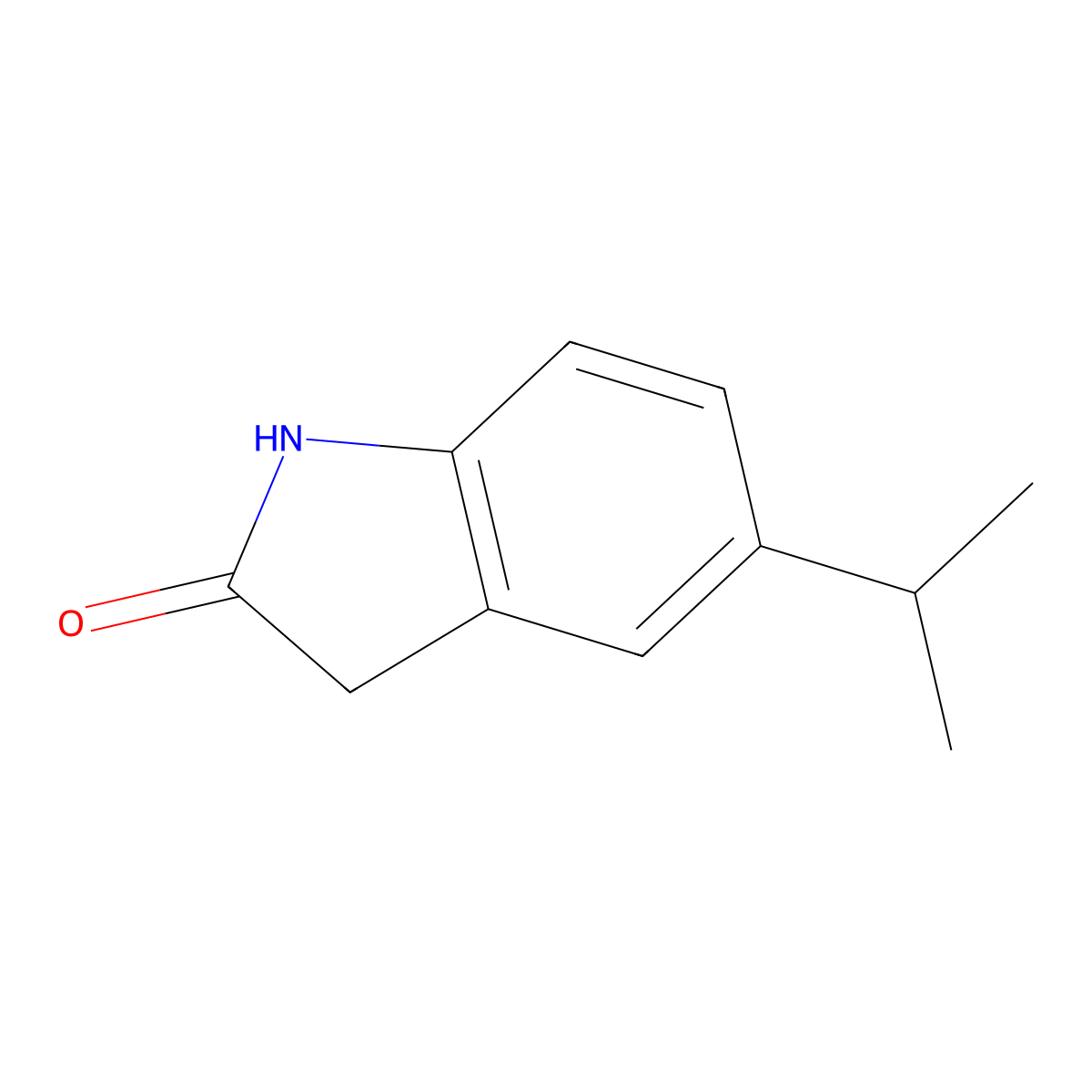 5-Isopropylindolin-2-one molecular structure, CAS 156232-25-6