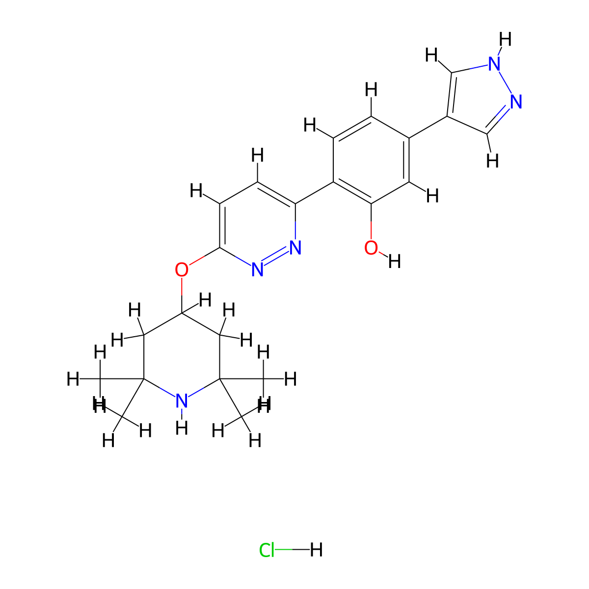 Branaplam Hydrochloride molecular structure, CAS 1562338-39-9