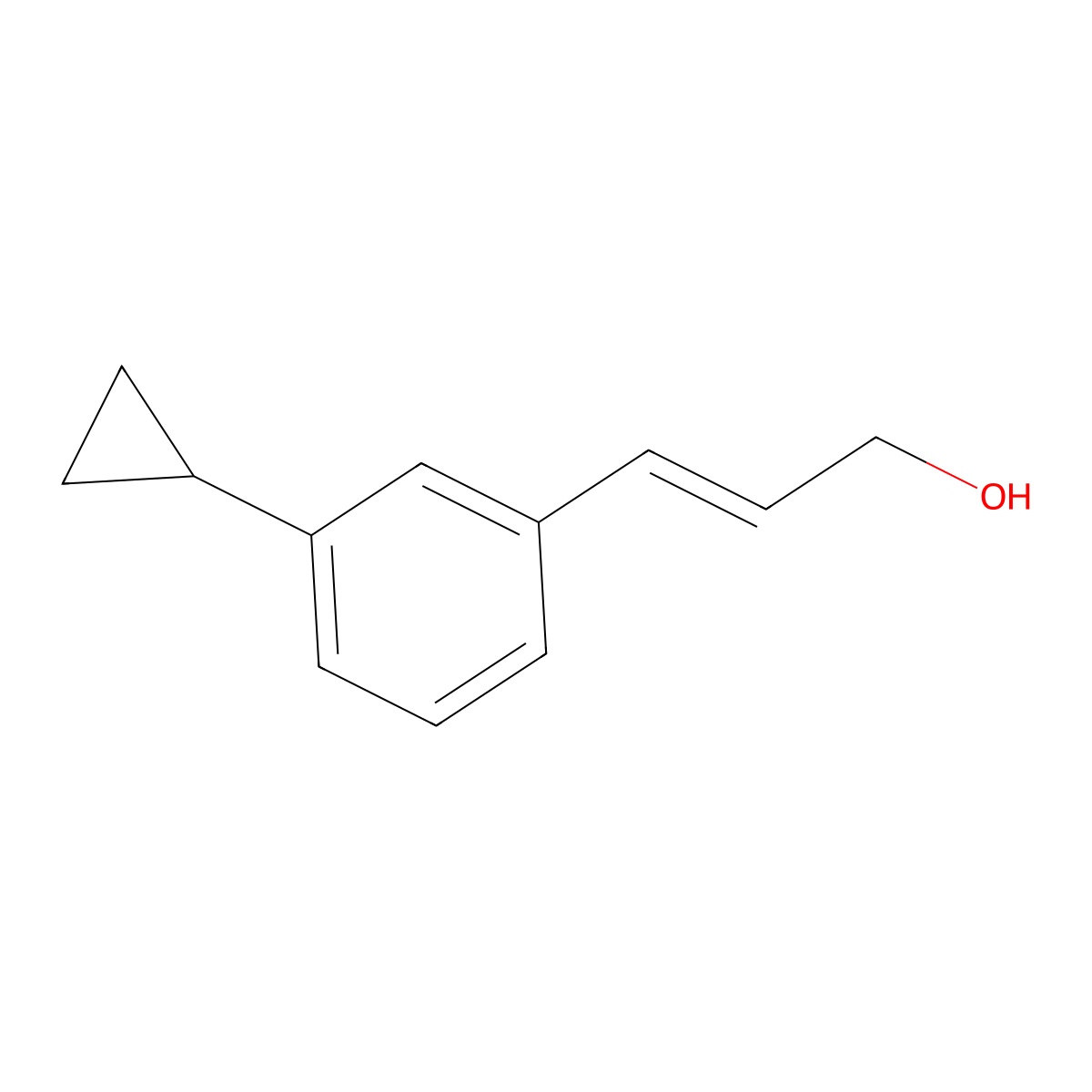 3-(3-Cyclopropylphenyl)prop-2-en-1-ol molecular structure, CAS 1562341-22-3