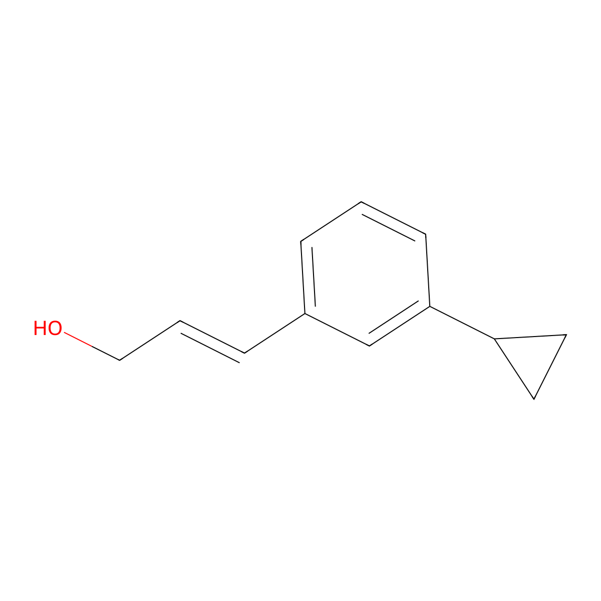 3-(3-Cyclopropylphenyl)prop-2-en-1-ol molecular structure, CAS 1562341-22-3