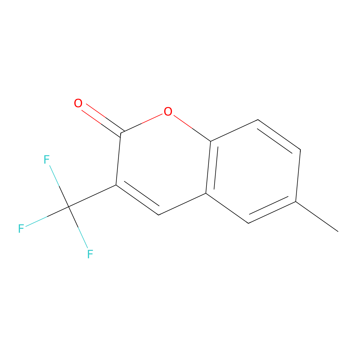 6-Methyl-3-(trifluoromethyl)-2H-chromen-2-one molecular structure, CAS 1562426-71-4