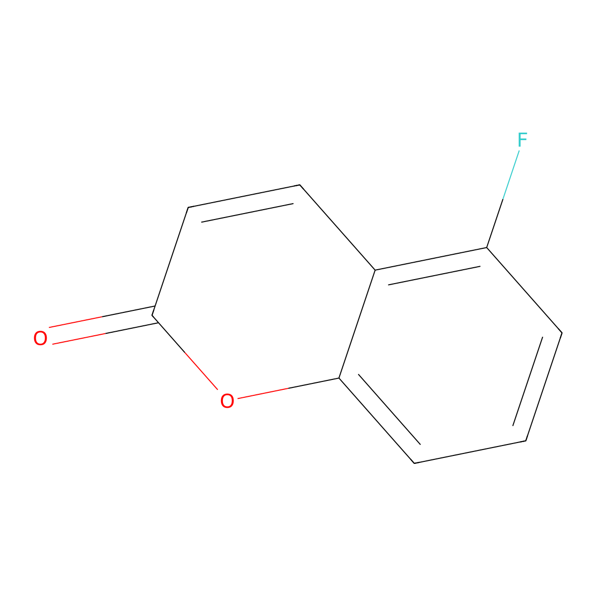 5-Fluoro-2H-chromen-2-one molecular structure, CAS 1562426-94-1