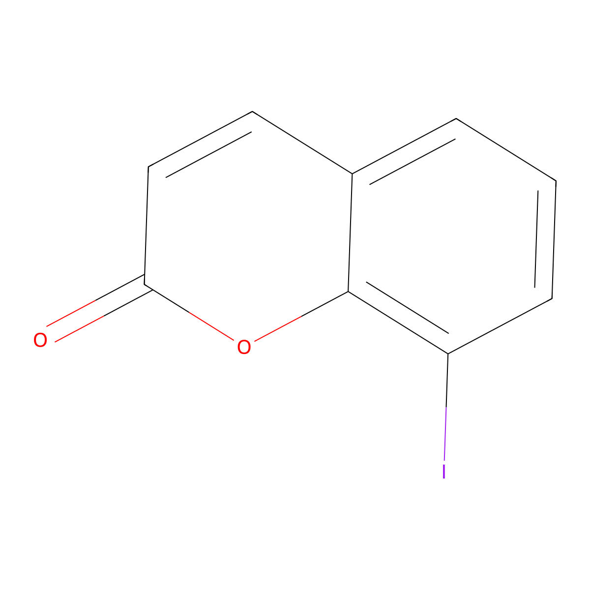8-Iodo-2H-chromen-2-one molecular structure, CAS 1562426-96-3