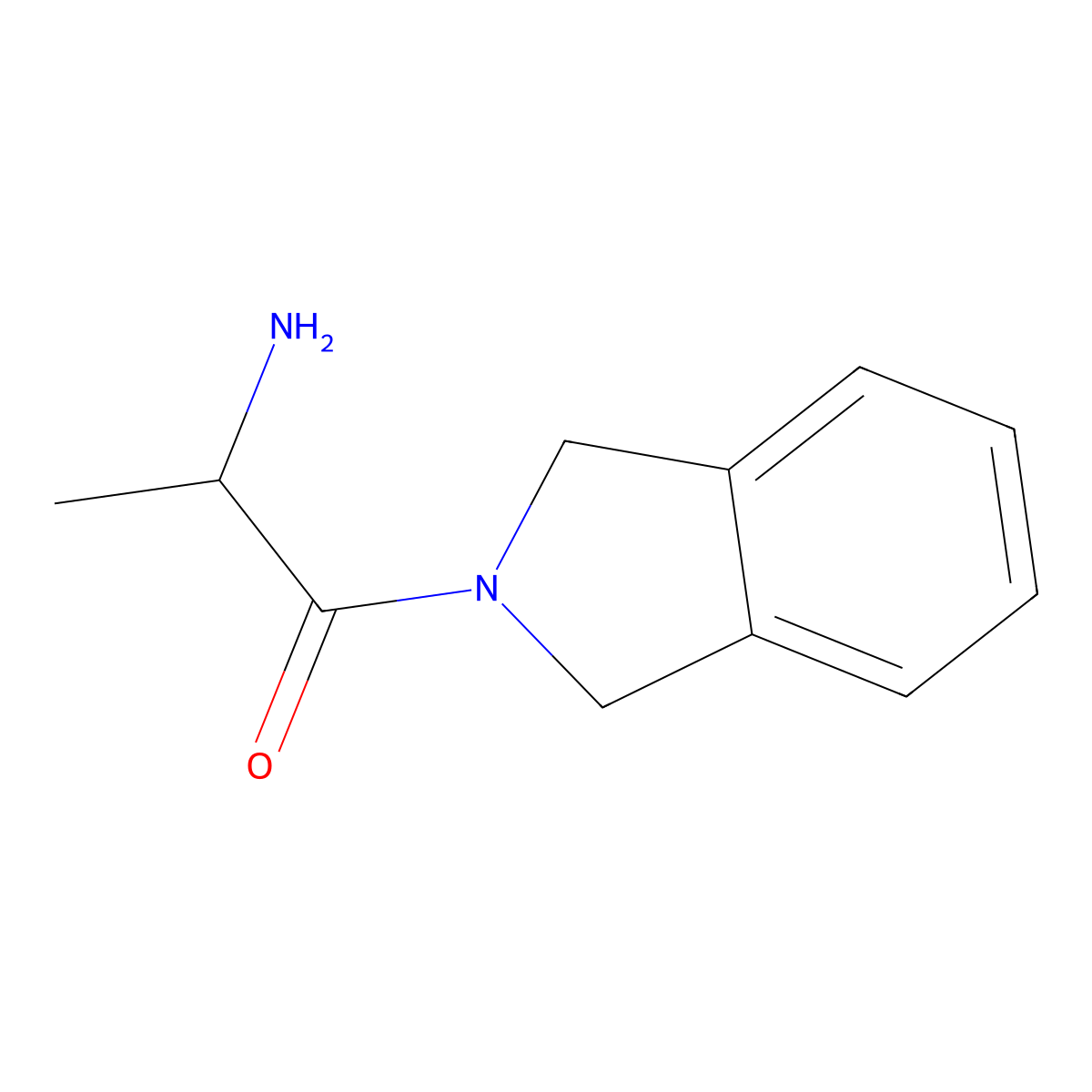 (2S)-2-amino-1-(2,3-dihydro-1H-isoindol-2-yl)propan-1-one molecular structure, CAS 1562427-43-3