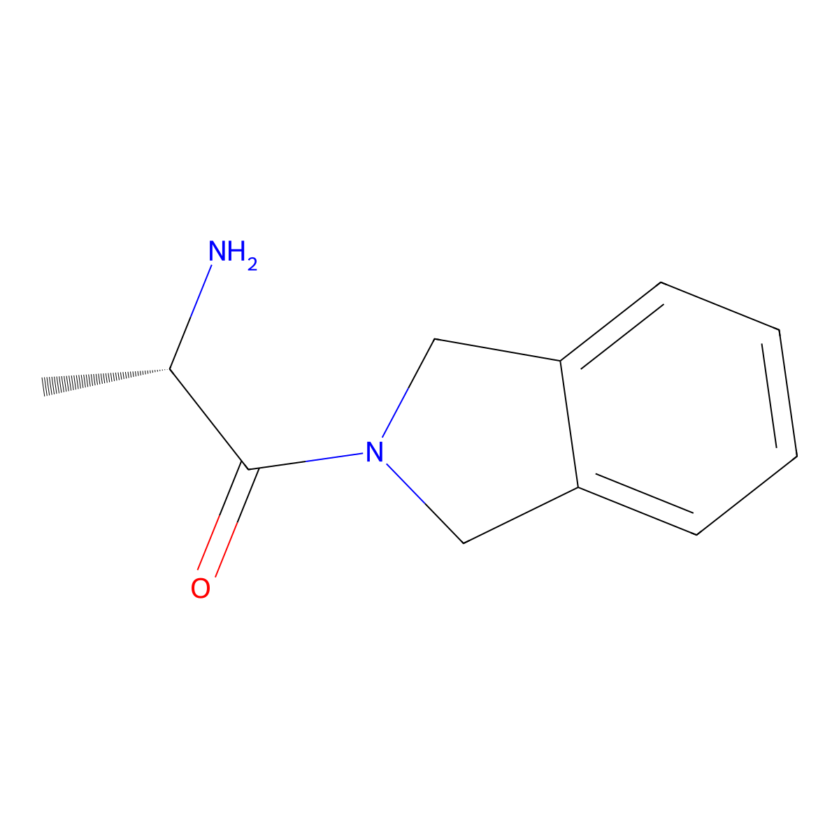 (2S)-2-amino-1-(2,3-dihydro-1H-isoindol-2-yl)propan-1-one molecular structure, CAS 1562427-43-3