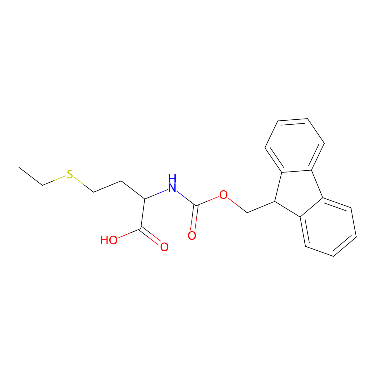 Fmoc-L-ethionine molecular structure, CAS 1562431-51-9