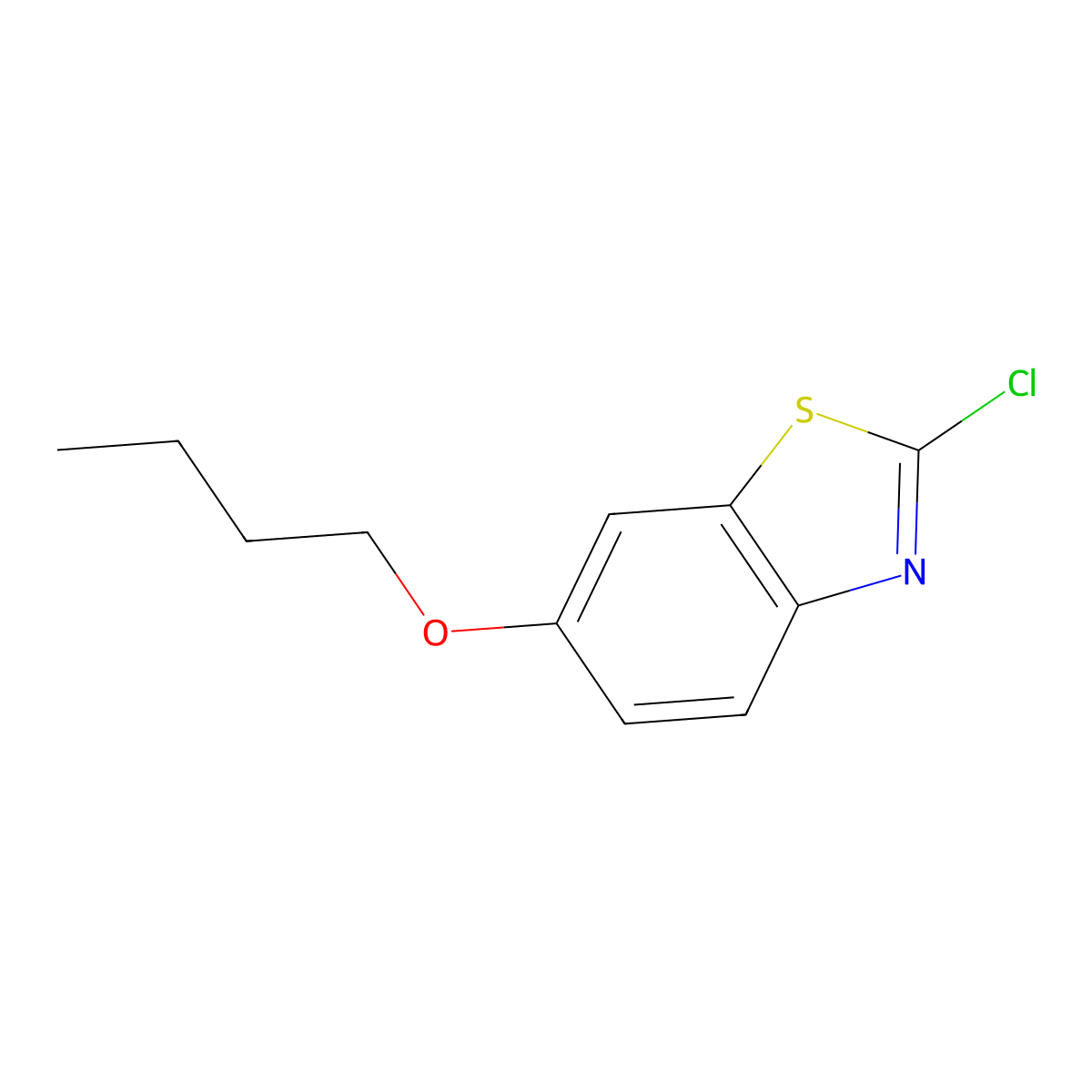 6-Butoxy-2-chlorobenzo[d]thiazole molecular structure, CAS 156246-15-0