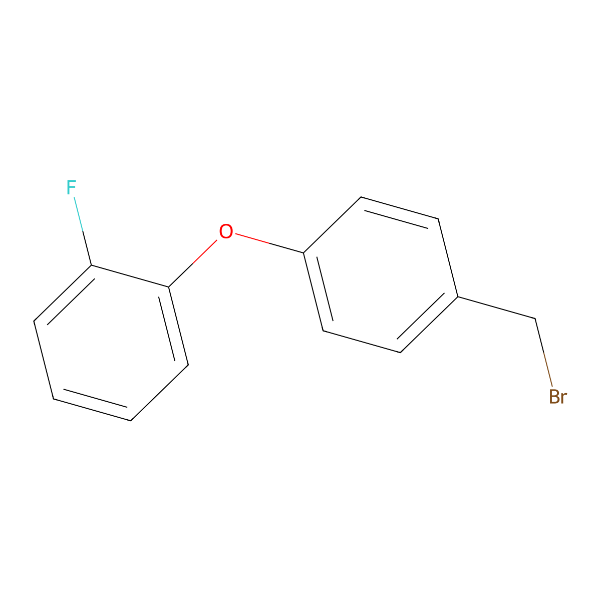 1-[4-(Bromomethyl)phenoxy]-2-fluorobenzene molecular structure, CAS 1562526-05-9