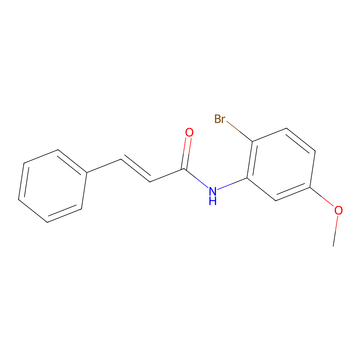 N-(2-Bromo-5-methoxyphenyl)-3-phenylprop-2-enamide molecular structure, CAS 1562639-34-2