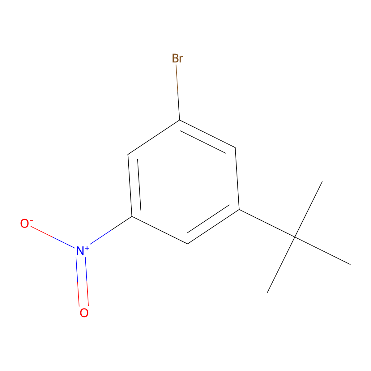3-Bromo-5-nitro-tert-butylbenzene molecular structure, CAS 156264-79-8