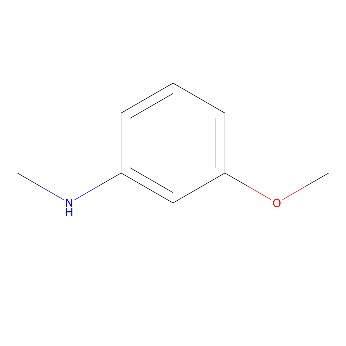 3-methoxy-N,2-dimethylaniline molecular structure, CAS 156267-10-6