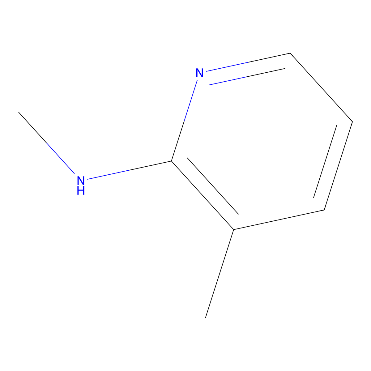 N,3-dimethylpyridin-2-amine molecular structure, CAS 156267-13-9