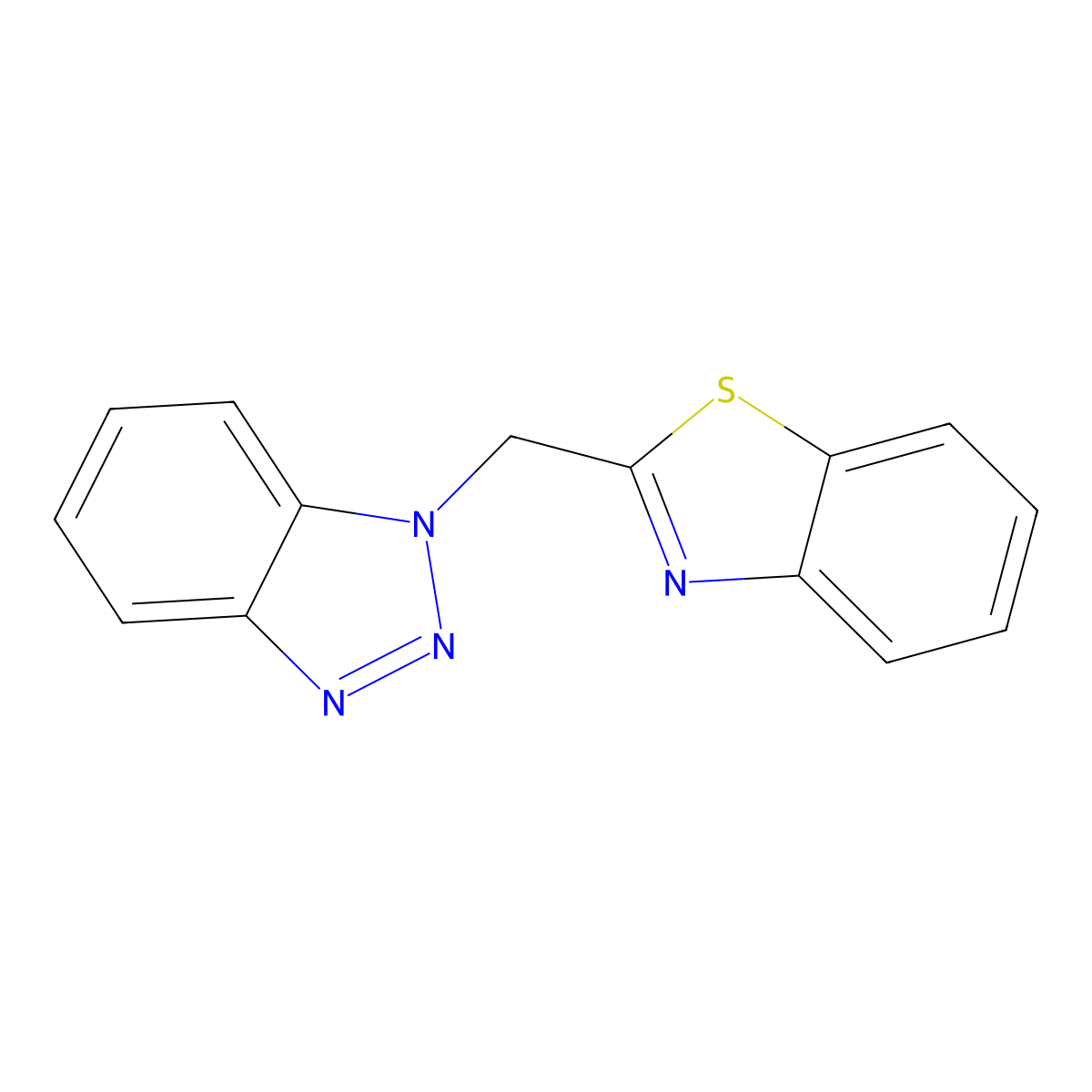 2-(Benzotriazol-1-ylmethyl)-1,3-benzothiazole molecular structure, CAS 156272-74-1