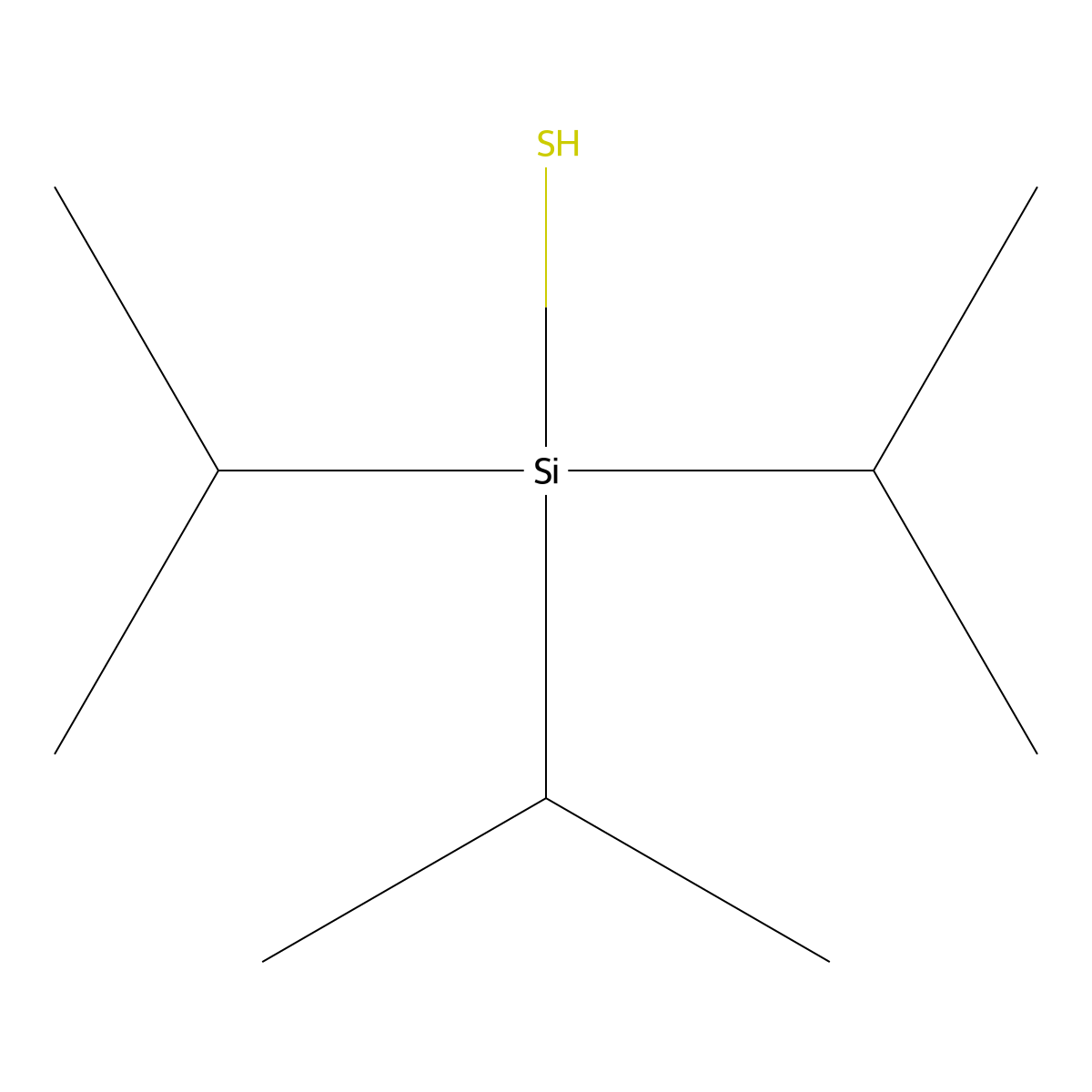 Tris(propan-2-yl)silanethiol molecular structure, CAS 156275-96-6