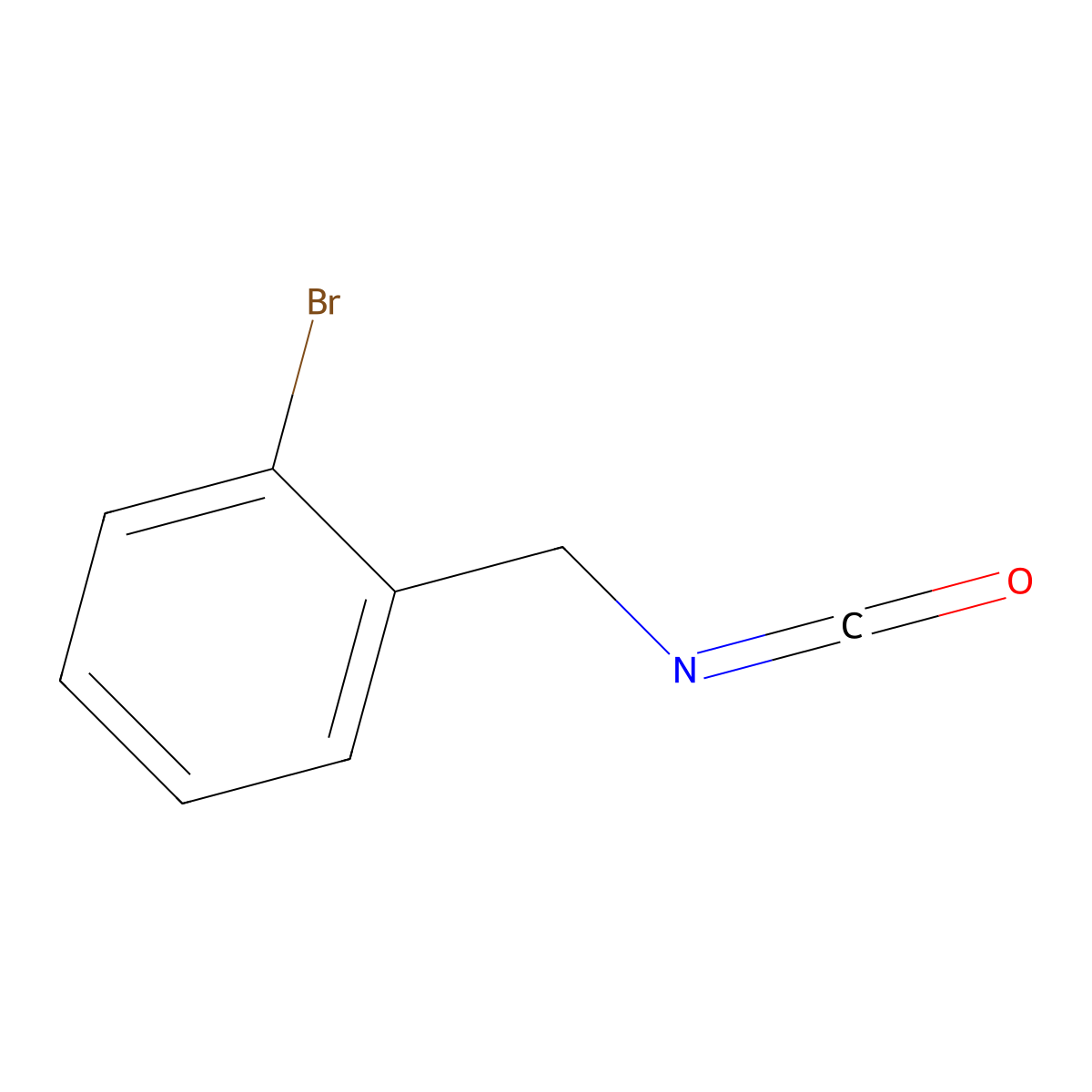 1-Bromo-2-(isocyanatomethyl)benzene molecular structure, CAS 156276-04-9