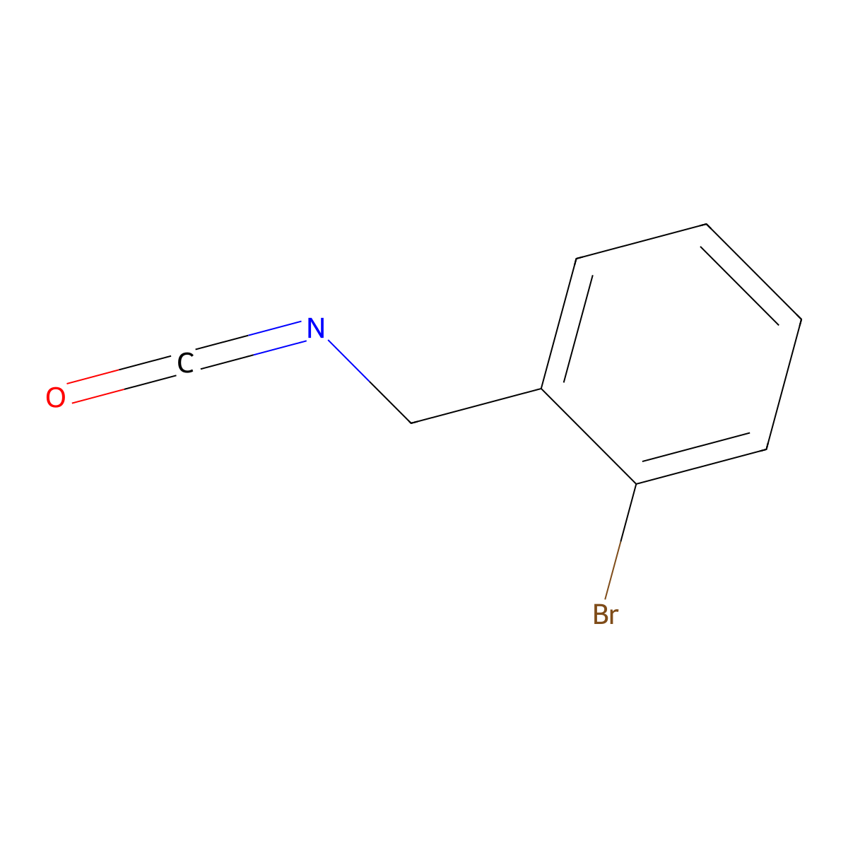 1-Bromo-2-(isocyanatomethyl)benzene molecular structure, CAS 156276-04-9