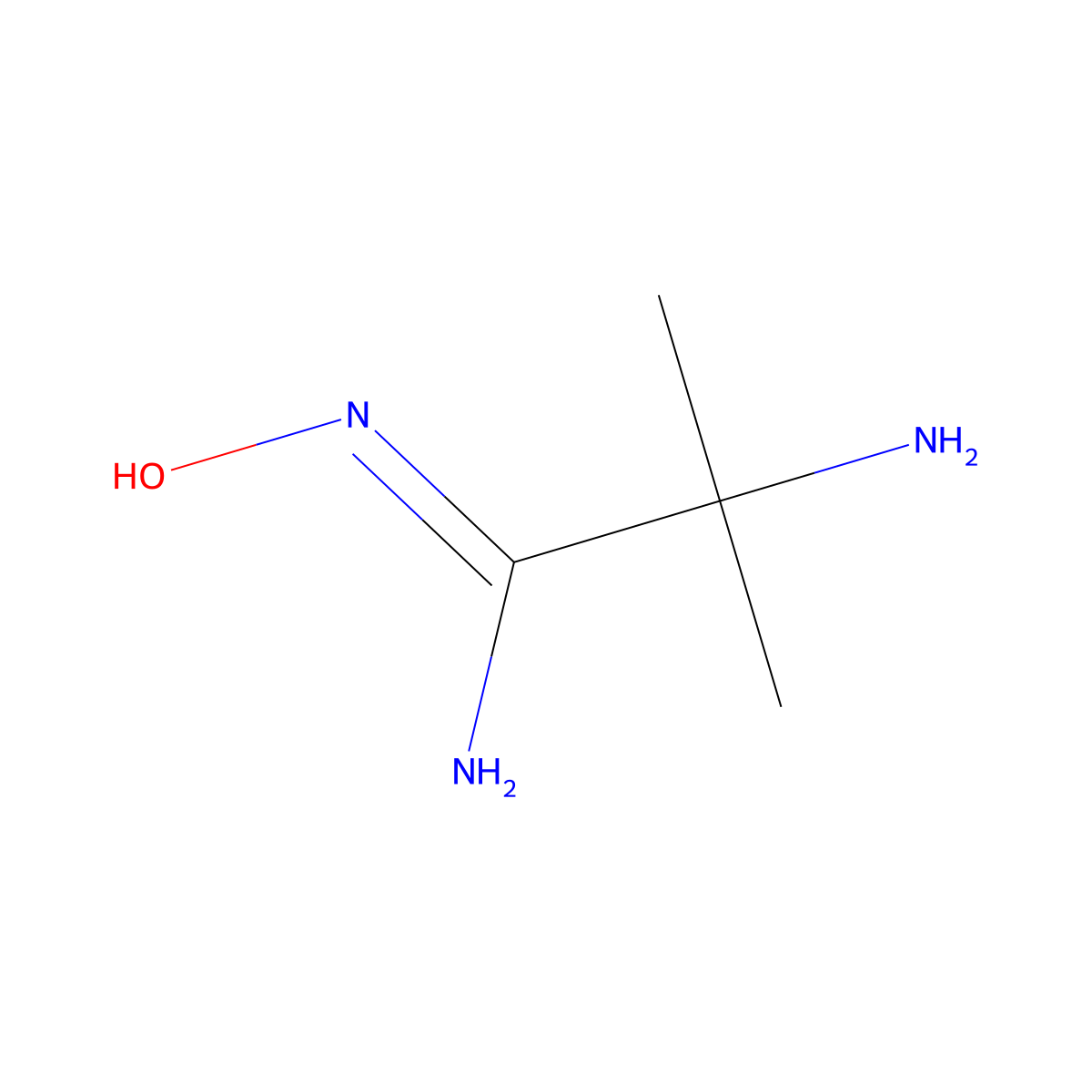 2-amino-N'-hydroxy-2-methylpropanimidamide molecular structure, CAS 1562928-92-0