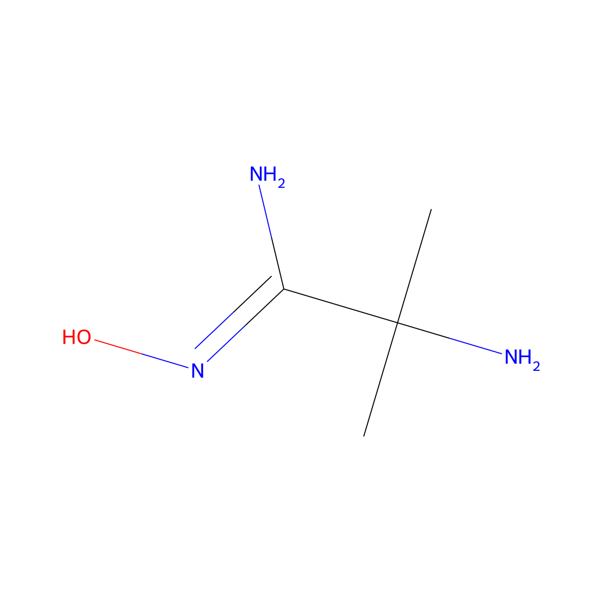 2-amino-N'-hydroxy-2-methylpropanimidamide molecular structure, CAS 1562928-92-0