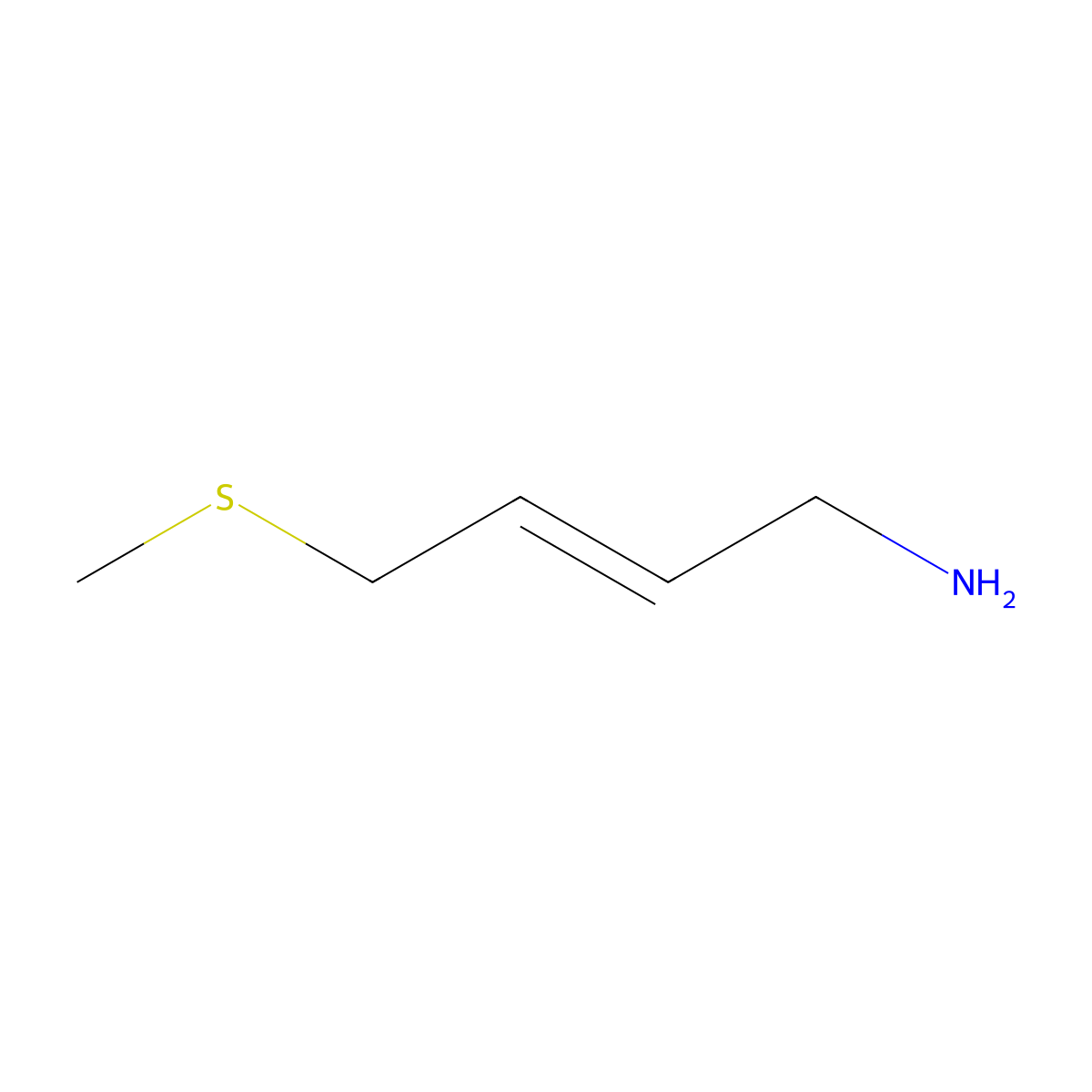 4-(Methylsulfanyl)but-2-en-1-amine molecular structure, CAS 1562977-22-3