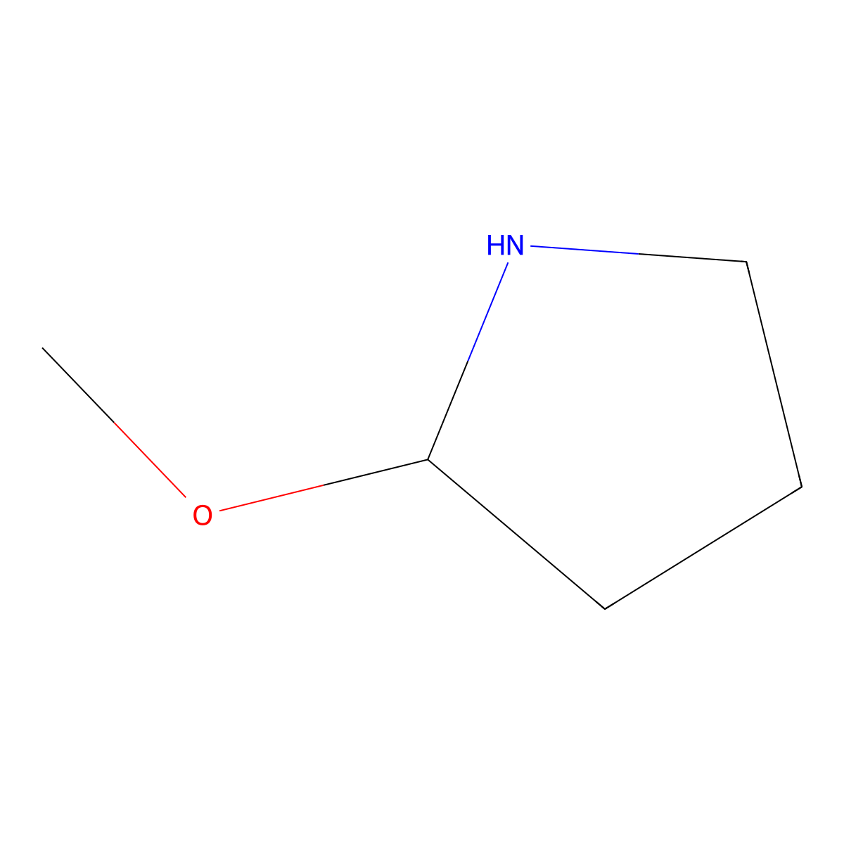 2-Methoxypyrrolidine molecular structure, CAS 156298-95-2