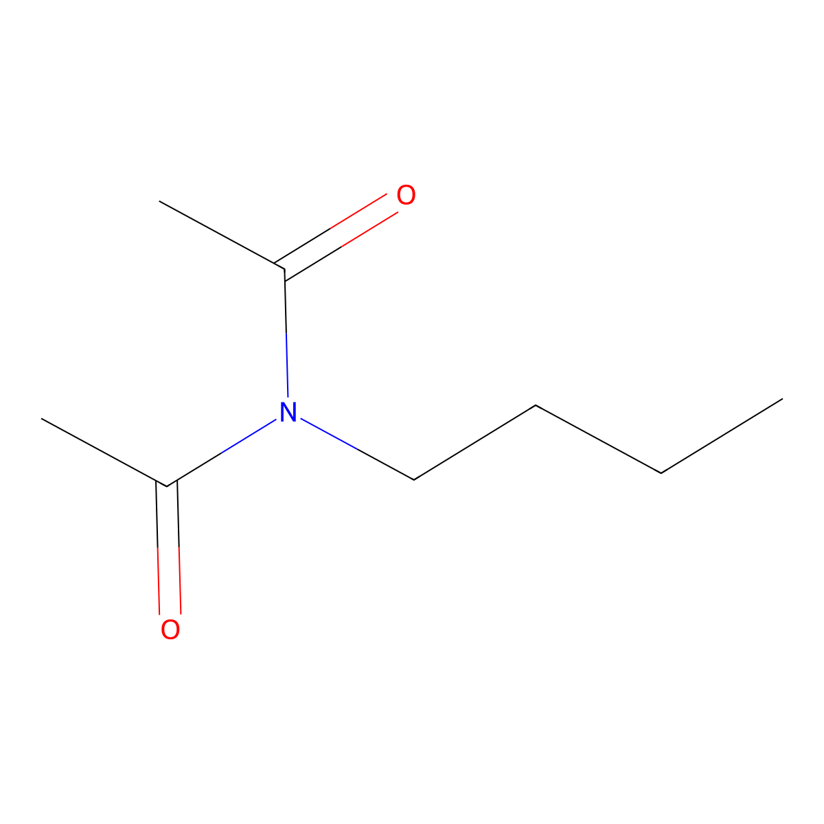 N-acetyl-N-butylacetamide molecular structure, CAS 1563-86-6