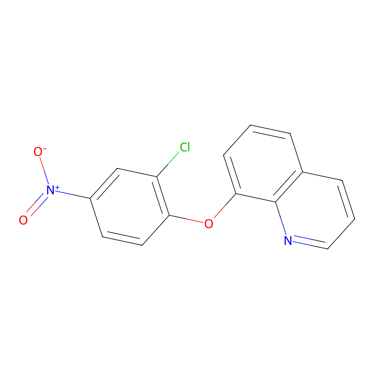 8-(2-Chloro-4-nitrophenoxy)quinoline molecular structure, CAS 156304-50-6