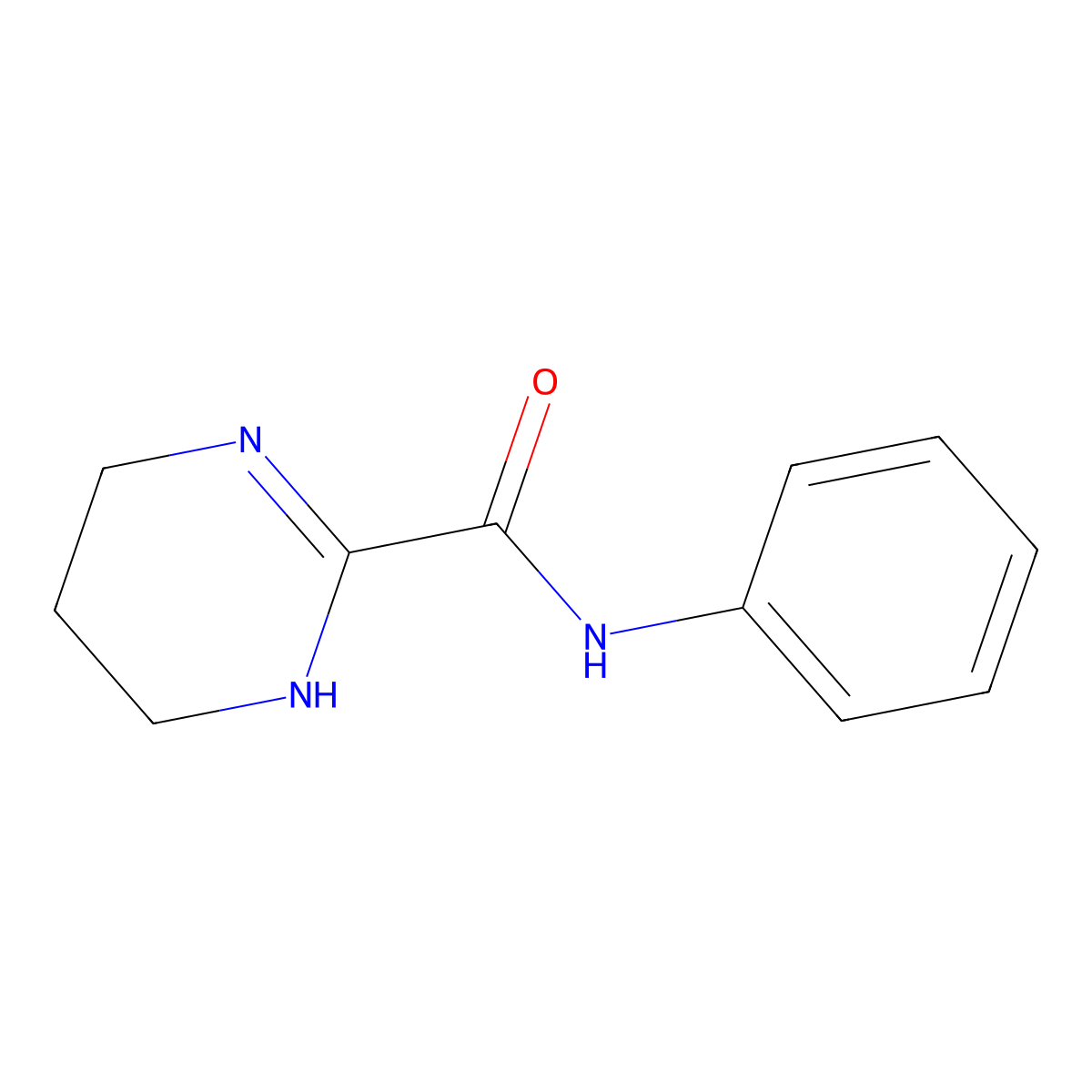 N-Phenyl-1,4,5,6-tetrahydro-2-pyrimidinecarboxamide molecular structure, CAS 156309-07-8