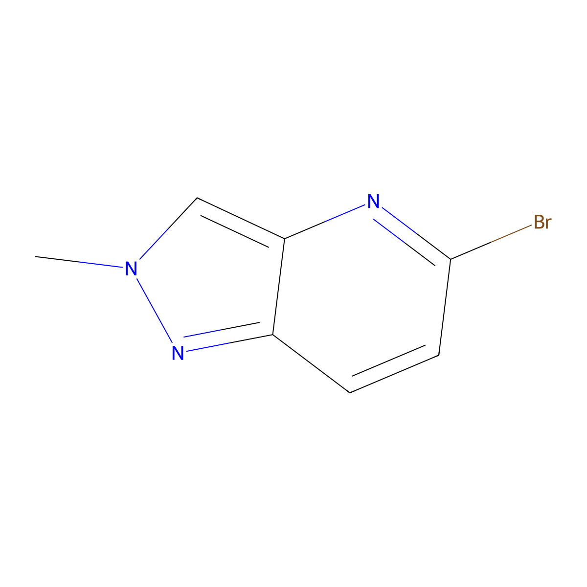 5-Bromo-2-methyl-2H-pyrazolo[4,3-b]pyridine molecular structure, CAS 1563177-30-9