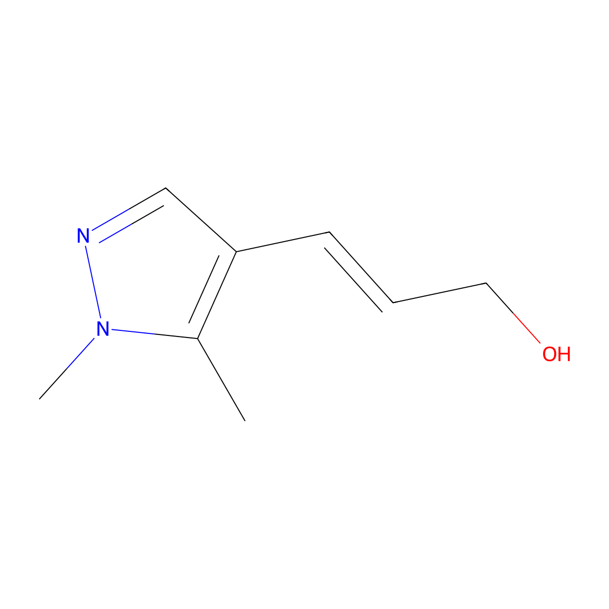 3-(1,5-Dimethyl-1h-pyrazol-4-yl)prop-2-en-1-ol molecular structure, CAS 1563235-00-6