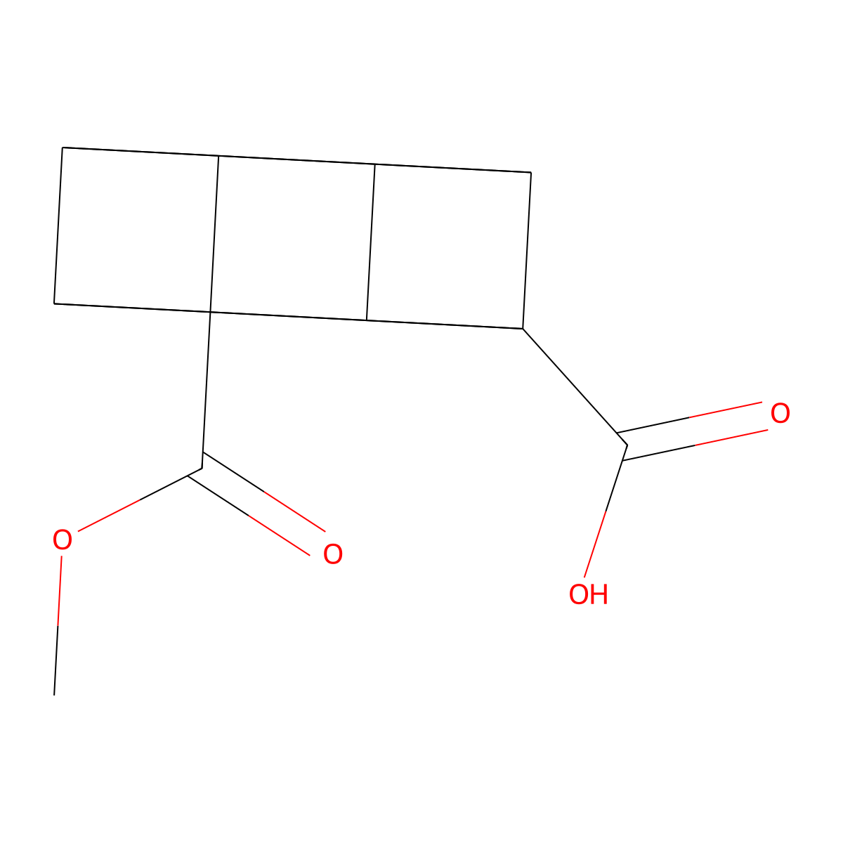 3-(Methoxycarbonyl)cubane-1-carboxylic acid molecular structure, CAS 156324-21-9