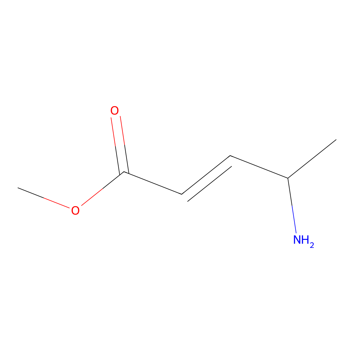 Methyl 4-aminopent-2-enoate molecular structure, CAS 1563270-16-5
