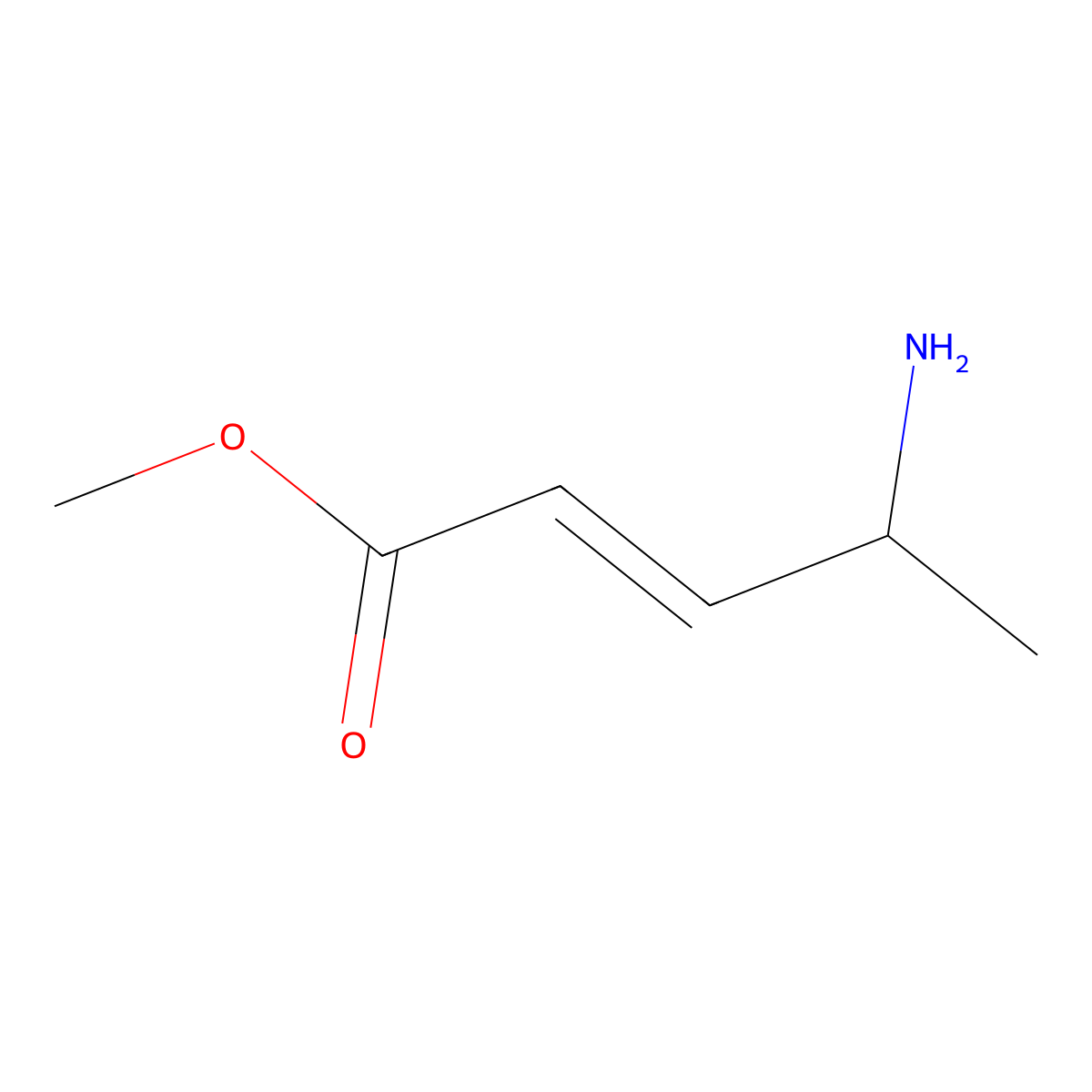 Methyl 4-aminopent-2-enoate molecular structure, CAS 1563270-16-5