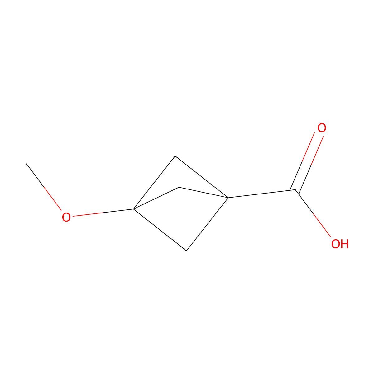3-Methoxybicyclo[1.1.1]pentane-1-carboxylic acid molecular structure, CAS 156329-86-1