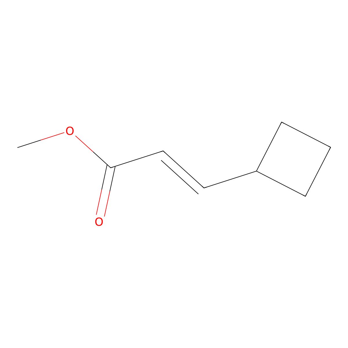 (E)-Methyl 3-cyclobutylacrylate molecular structure, CAS 1563295-95-3