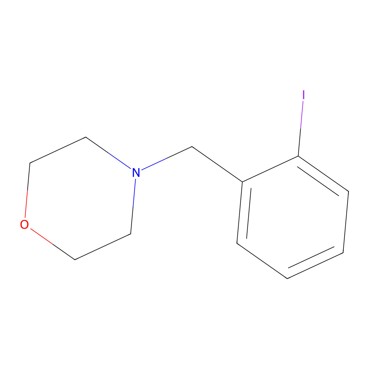 4-(2-Iodobenzyl)morpholine molecular structure, CAS 156333-95-8