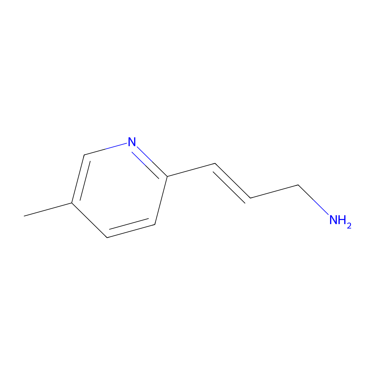 3-(5-Methylpyridin-2-yl)prop-2-en-1-amine molecular structure, CAS 1563361-40-9