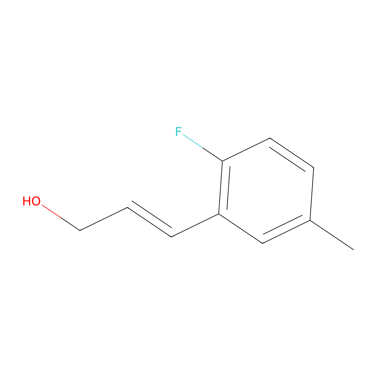 3-(2-Fluoro-5-methylphenyl)prop-2-en-1-ol molecular structure, CAS 1563401-41-1
