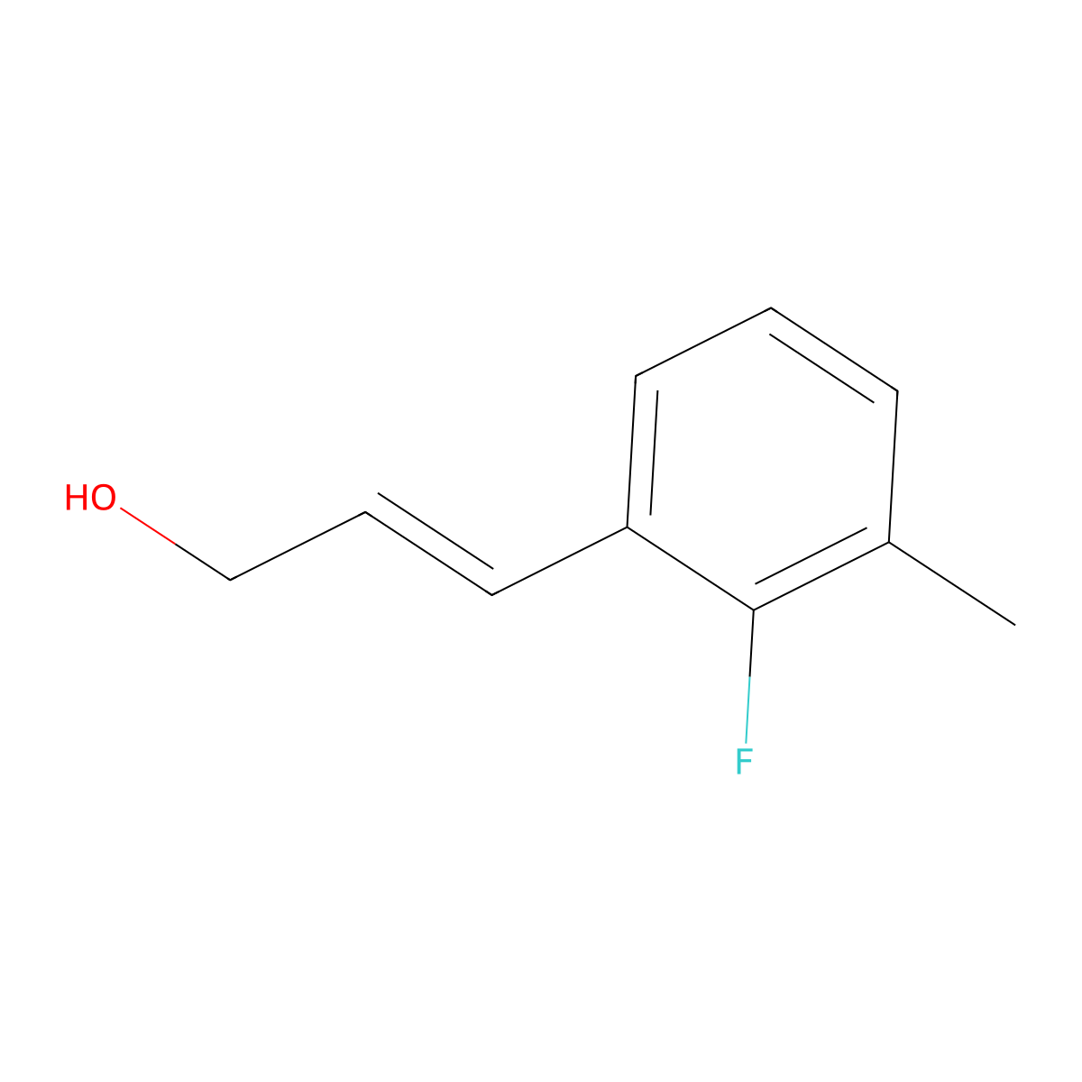 3-(2-Fluoro-3-methylphenyl)prop-2-en-1-ol molecular structure, CAS 1563418-26-7