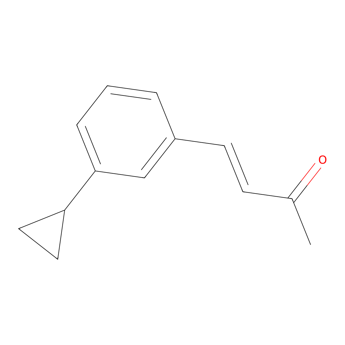 4-(3-Cyclopropylphenyl)but-3-en-2-one molecular structure, CAS 1563426-65-2