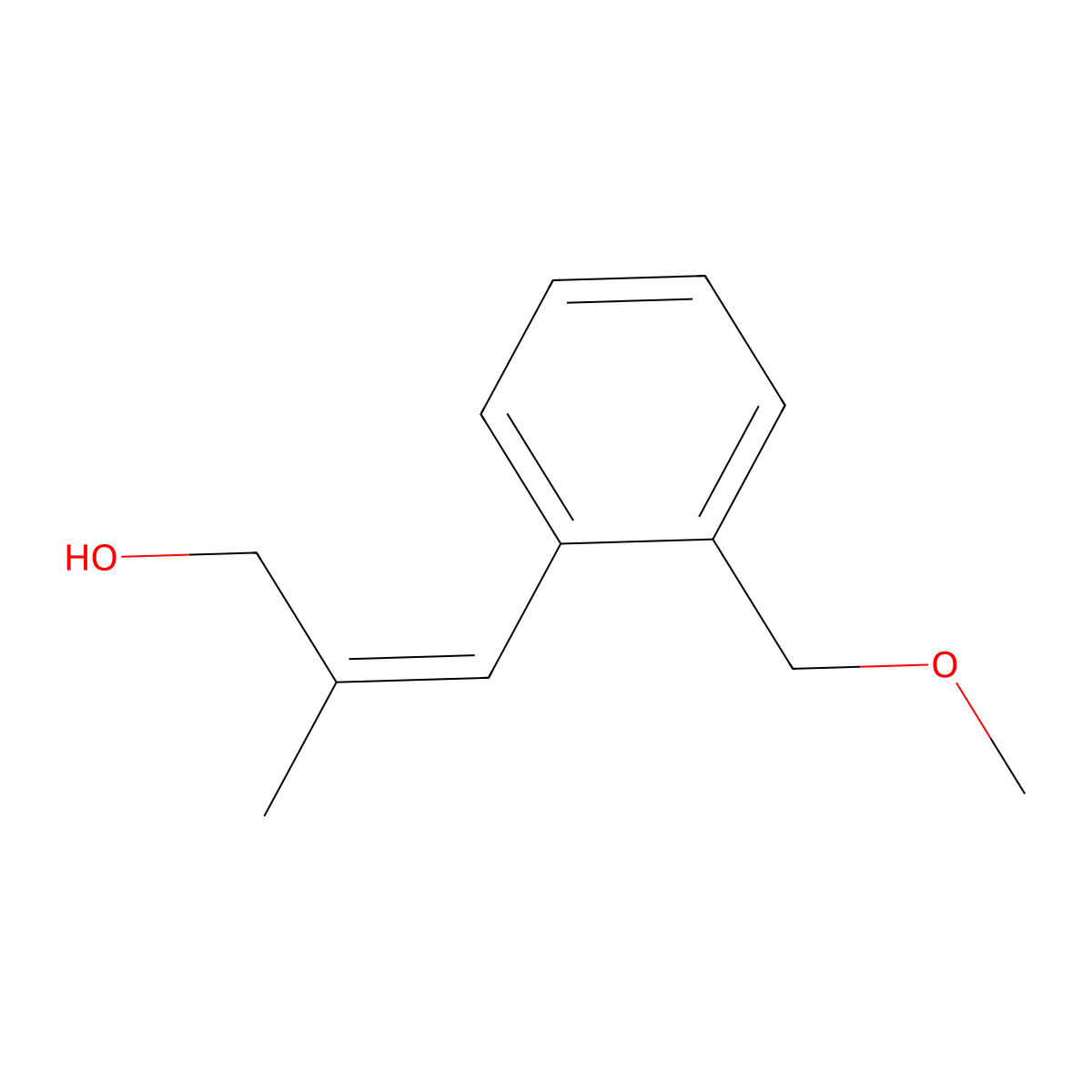 3-[2-(Methoxymethyl)phenyl]-2-methylprop-2-en-1-ol molecular structure, CAS 1563503-72-9