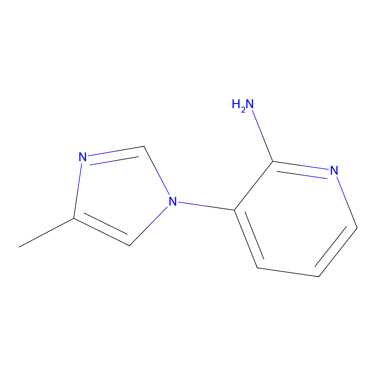 2-Amino-3-(4-methylimidazol-1-YL)pyridine molecular structure, CAS 1563528-59-5