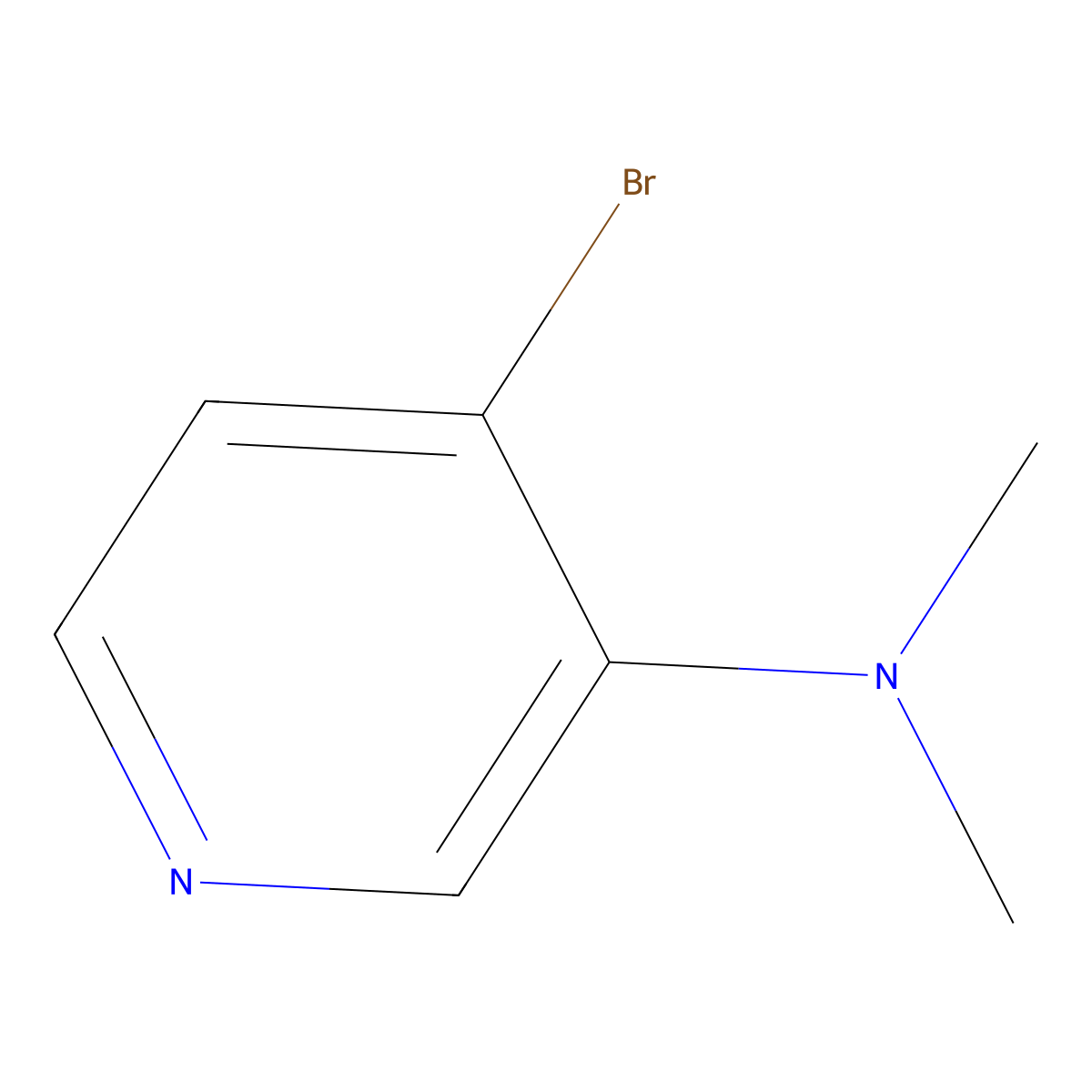 4-Bromo-3-(dimethylamino)pyridine molecular structure, CAS 1563529-05-4