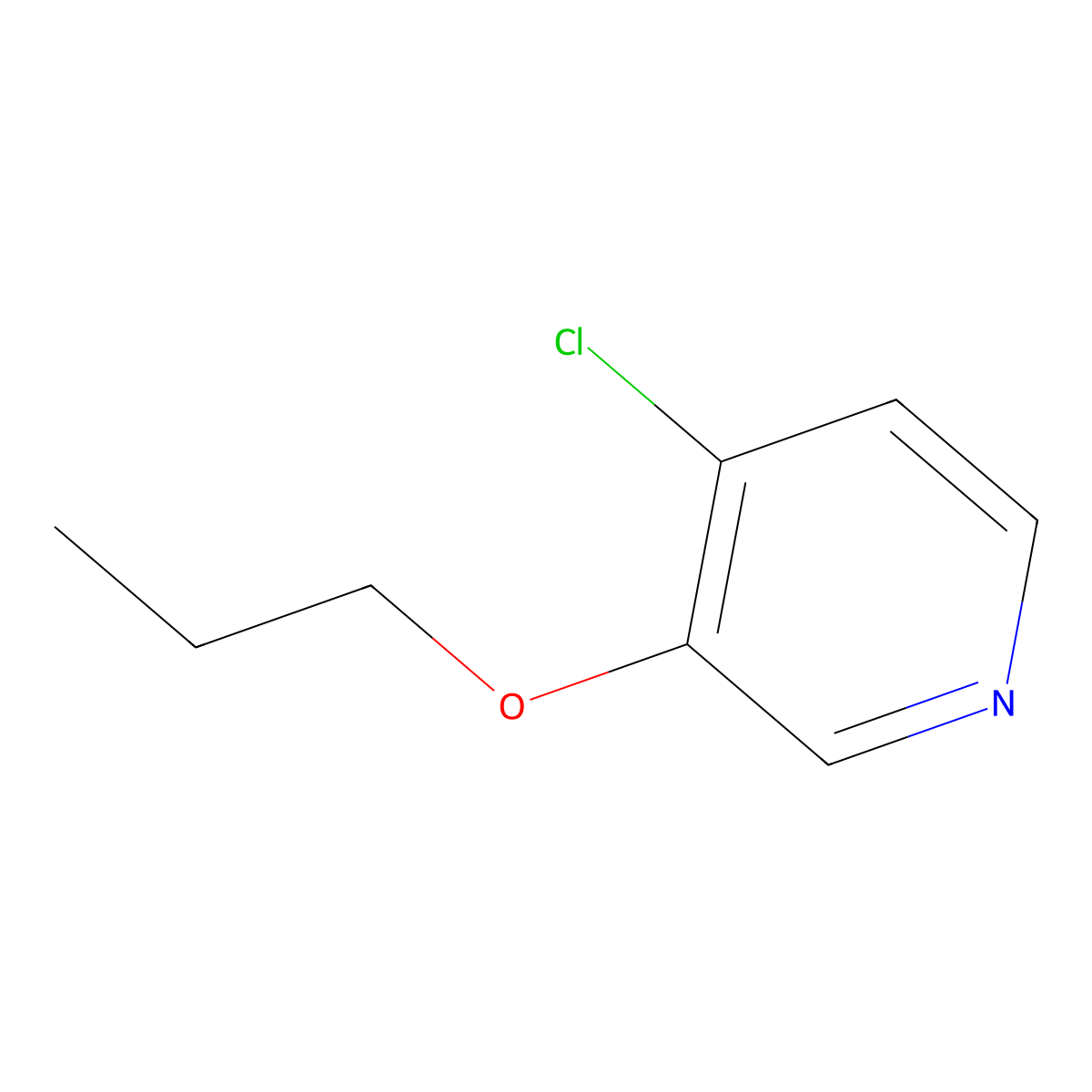 4-Chloro-3-propoxypyridine molecular structure, CAS 1563529-09-8