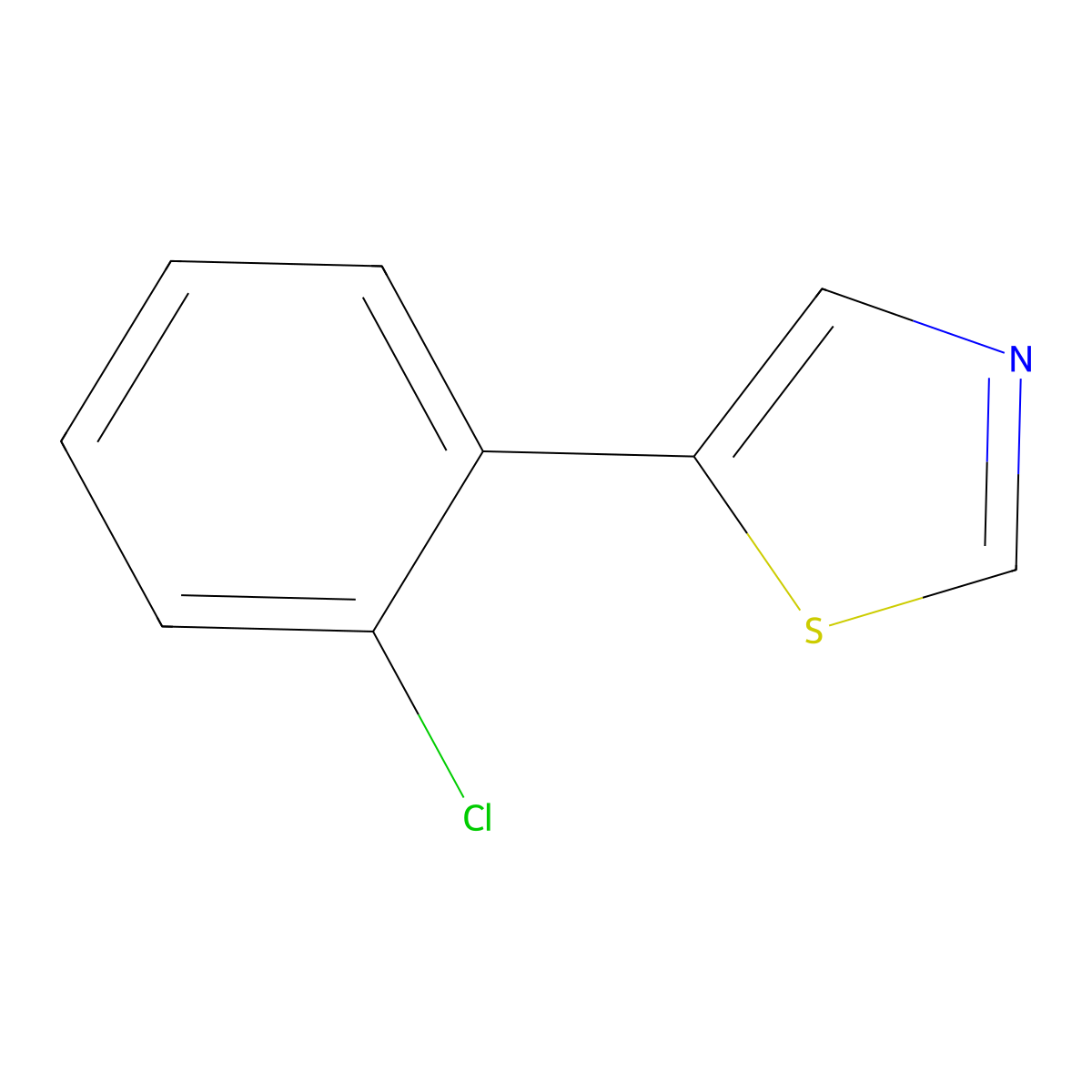 2-(Thiazol-5-yl)chlorobenzene molecular structure, CAS 1563529-20-3