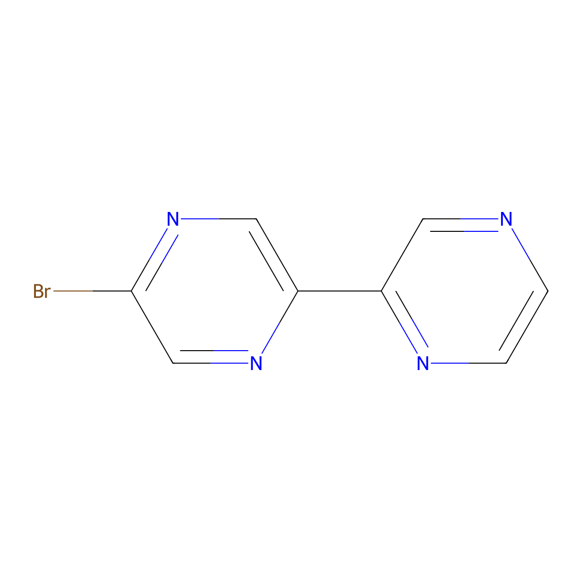 5-(Pyrazin-2-yl)-2-bromopyrazine molecular structure, CAS 1563529-41-8
