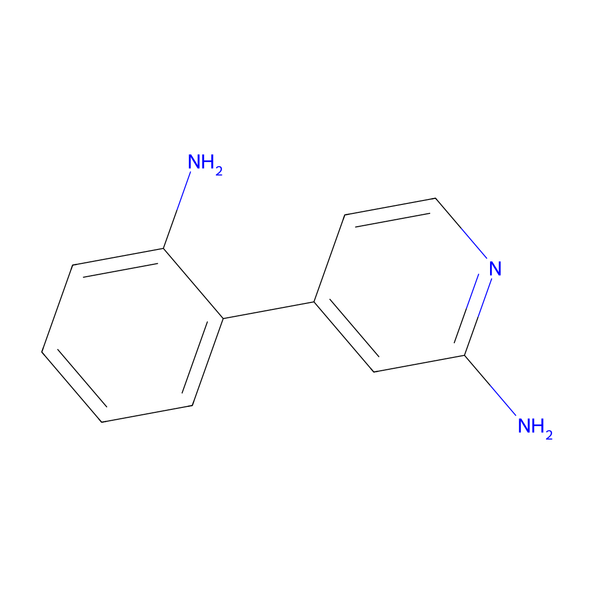 2-Pyridinamine, 4-(2-aminophenyl)- molecular structure, CAS 1563529-58-7